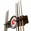 Holland Bar Stool Co Calgary Flames Cue Rack in Black Finish CueBKCalFla